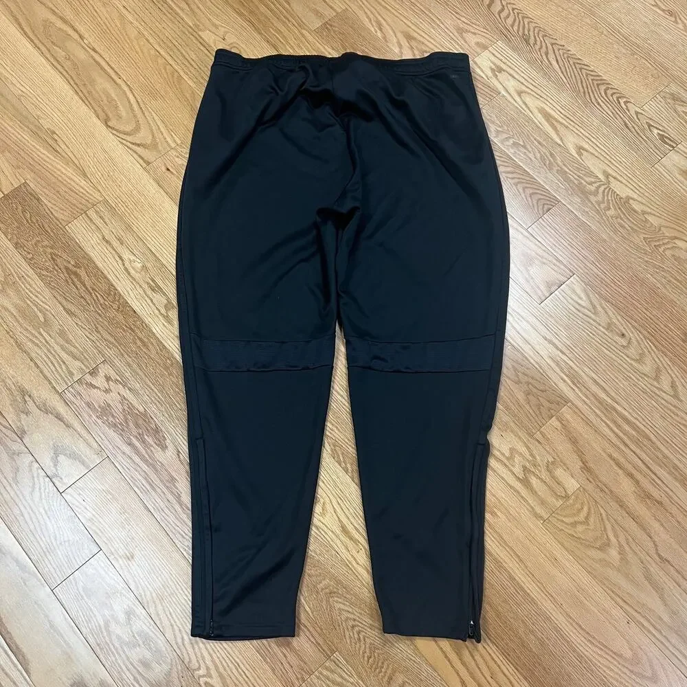 Adidas Men’s Joggers Aeroready Zip Ankle Slim Fit Black Size 3XL